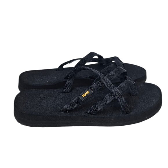 Teva Womens Flip Flop Sandals, Strappy, Black, Basic, Casual, Size 6 - Picture 4 of 7